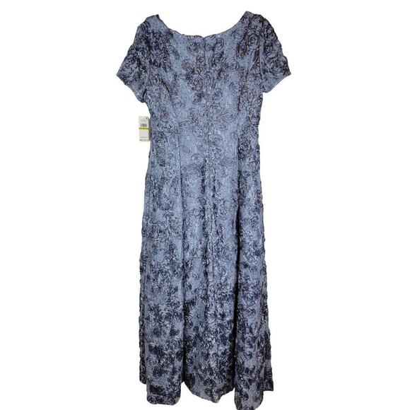 Alex Evenings Blue Lace Midi Dress - Picture 3 of 12